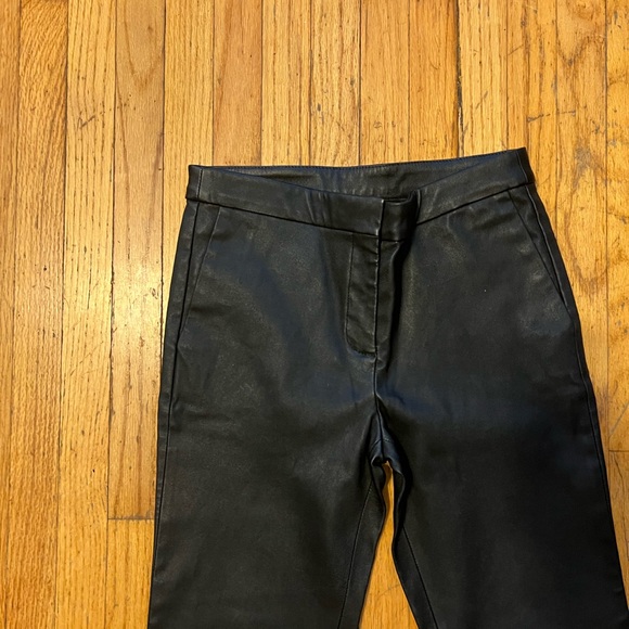 Massimo Dutti leather pants used once size 6 - Picture 2 of 10